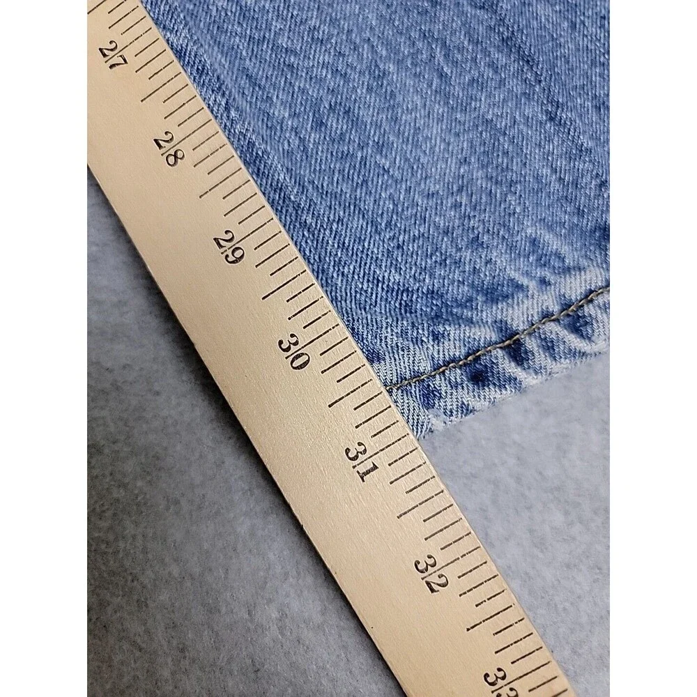 Vintage Levis 550 Jeans Mens 42x32 (40x31) Baggy Light Blue High Rise Cotton 90s